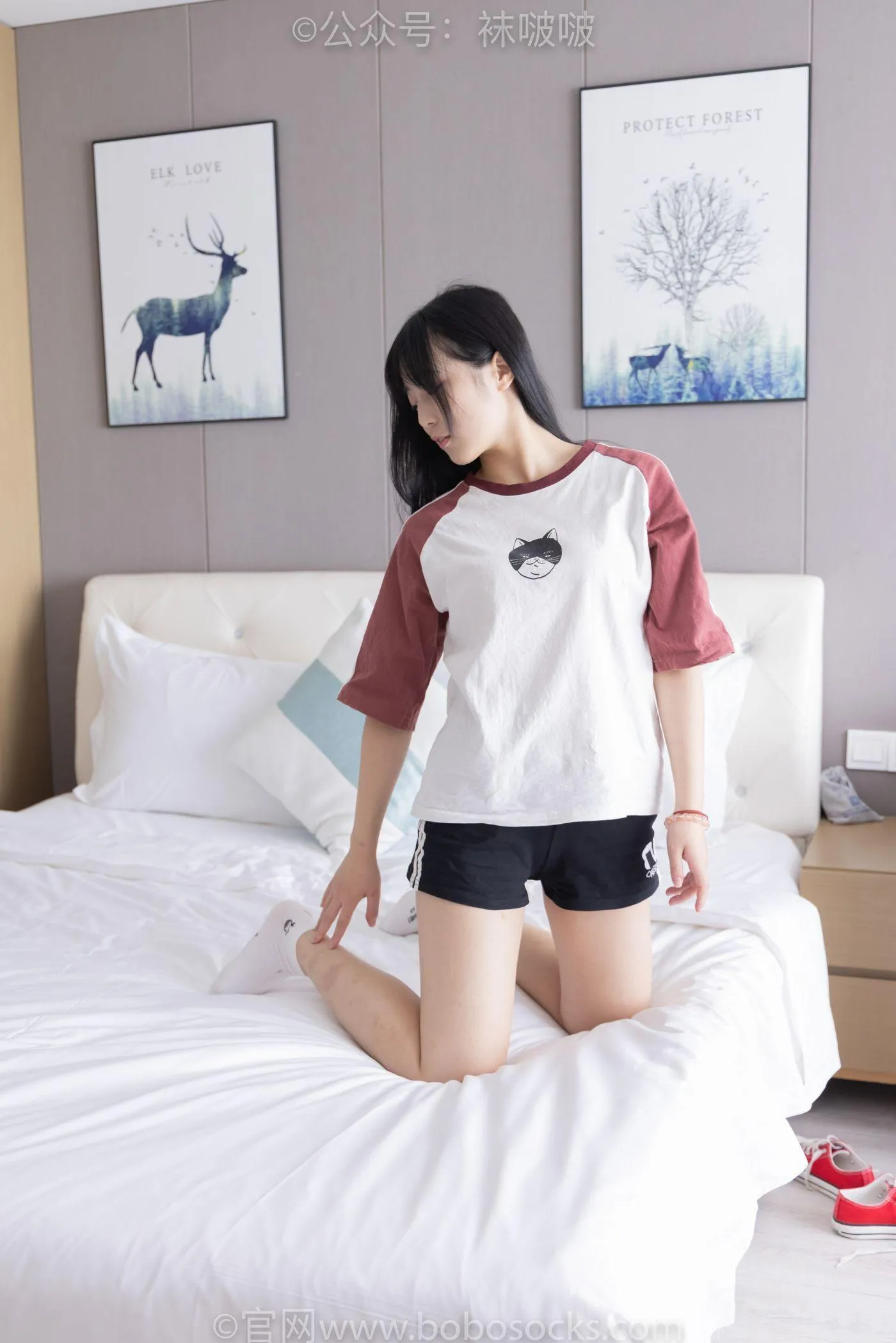 [BoBoSocks袜啵啵]NO.036 菠萝-帆布鞋、白棉袜、裸足 [138P]插图9
